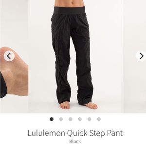 Lululemon Quick Step Pant Black size 6